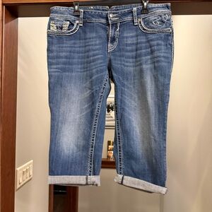 Vigoss Blue Cropped Women's Jeans